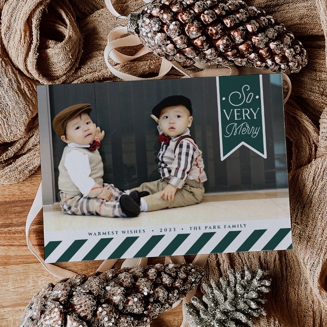 Cartes Pour Fêtes Annuelles Bandes de bonbons | Photo très joyeux (Créateur téléchargé)
