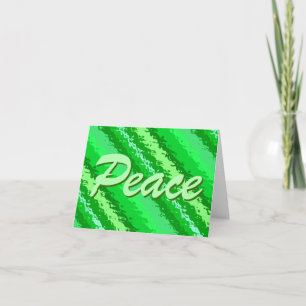 Cartes Pour Fêtes Annuelles Bandes de verre - tons vert émeraude