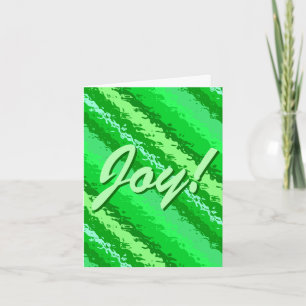 Cartes Pour Fêtes Annuelles Bandes de verre - tons vert émeraude