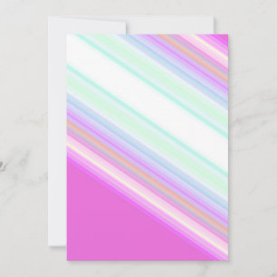 Cartes Pour Fêtes Annuelles Bandes roses et blanches chaudes