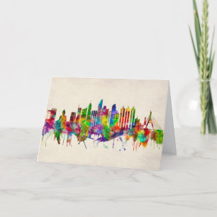 Cartes Pour Fêtes Annuelles Bangkok Thaïlande Skyline