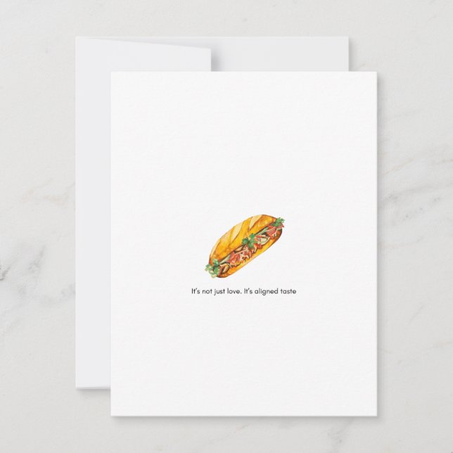 Cartes Pour Fêtes Annuelles Bánh Mì Card (Devant)