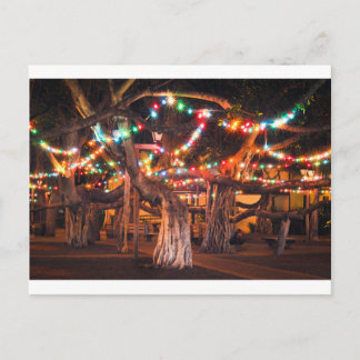 Cartes Pour Fêtes Annuelles Banian avec des lumières de vacances