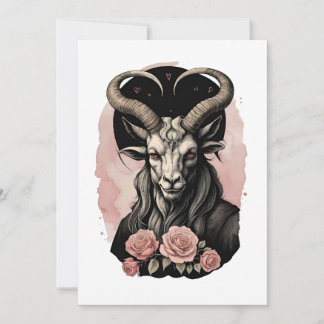 Cartes Pour Fêtes Annuelles Baphomet Gothic Valentine's Day Love