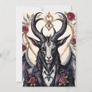 Cartes Pour Fêtes Annuelles Baphomet Gothic Valentine's Day Love