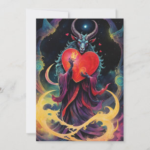 Cartes Pour Fêtes Annuelles Baphomet Gothique Saint-Valentin Tous Les Royaumes