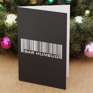 Cartes Pour Fêtes Annuelles Bar Humbug - Cadeau de Noël alternatif