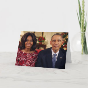 Cartes Pour Fêtes Annuelles Barack et Michelle 2014 Christmas - Greeting Card