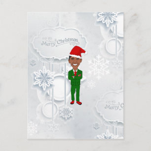 Cartes Pour Fêtes Annuelles barack obama père Noël