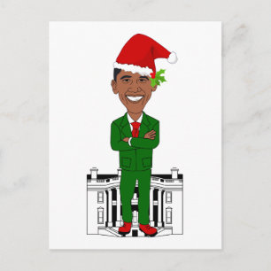Cartes Pour Fêtes Annuelles barack obama santa claus
