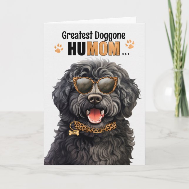 Cartes Pour Fêtes Annuelles Barbet Dog Greatest HuMOM Fête des Mères (Devant)