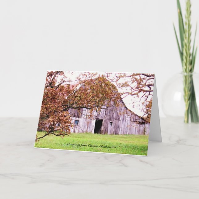 Cartes Pour Fêtes Annuelles barn~ de monticules de ~Old (Devant)