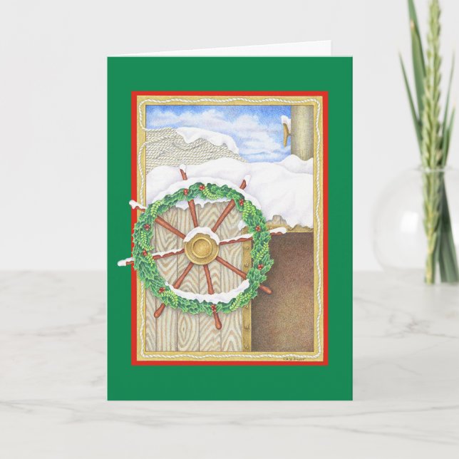 Cartes Pour Fêtes Annuelles Barre de vacances (Devant)
