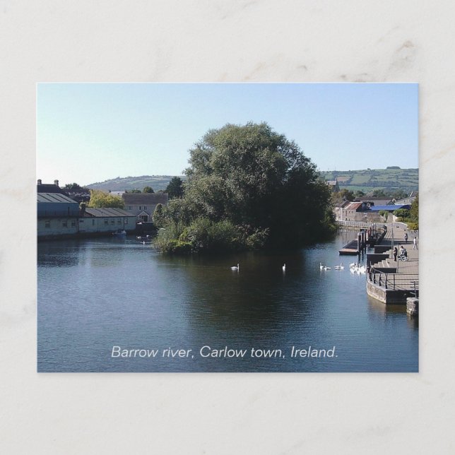 Cartes Pour Fêtes Annuelles Barrow River près de Carlow town, Leinster Irlande (Devant)