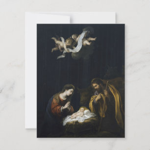 Cartes Pour Fêtes Annuelles Bartolomé Esteban Murillo La Nativité