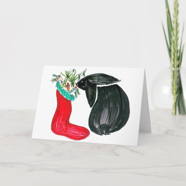 Cartes Pour Fêtes Annuelles Bas de Noël (Devant)