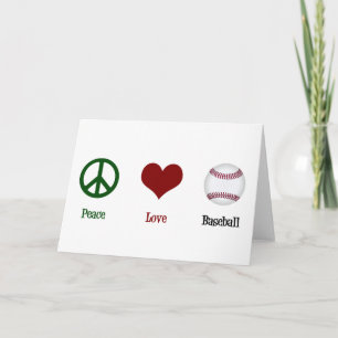 Cartes Pour Fêtes Annuelles Base-ball mignon