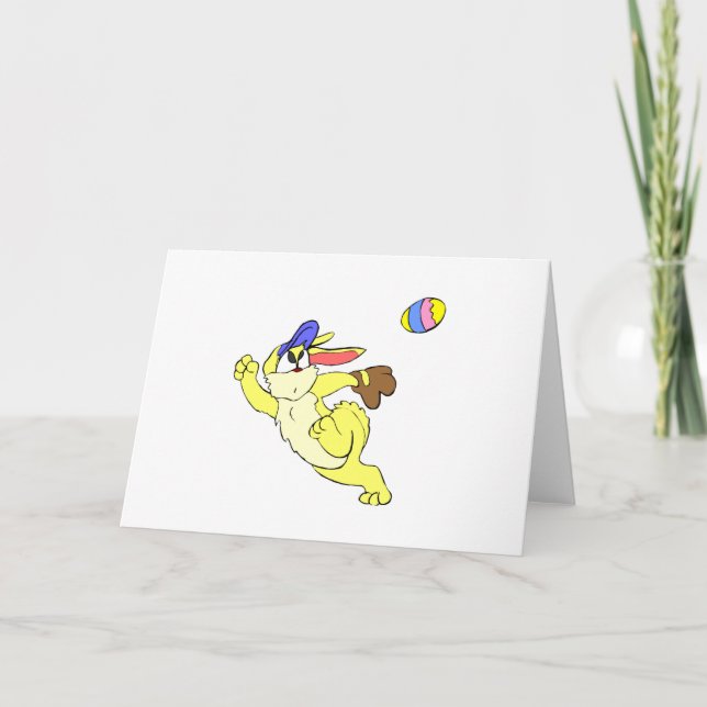 Cartes Pour Fêtes Annuelles Base-ball Pâques (Devant)