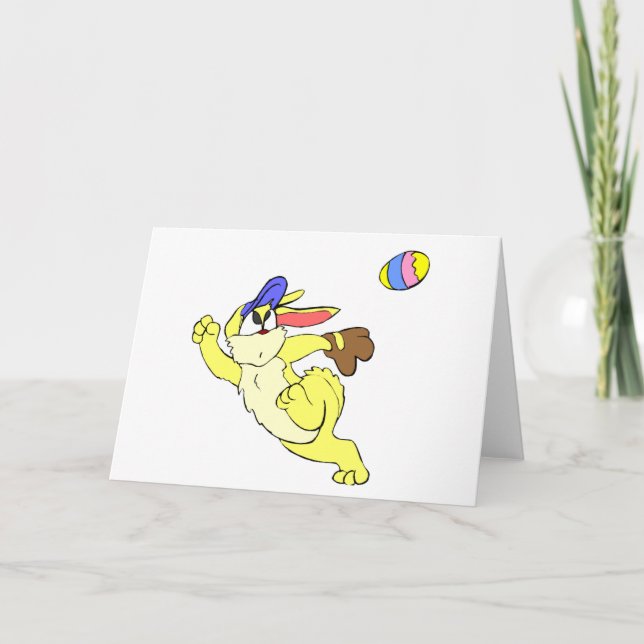 Cartes Pour Fêtes Annuelles Base-ball Pâques (Devant)