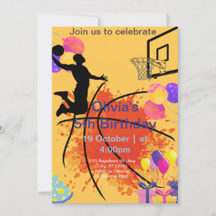 Cartes Pour Fêtes Annuelles basket
