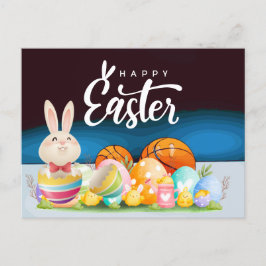 Cartes Pour Fêtes Annuelles Basket-ball Joyeux vacances de Pâques au joueur