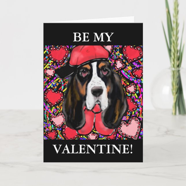 Cartes Pour Fêtes Annuelles Basset Hound (Devant)