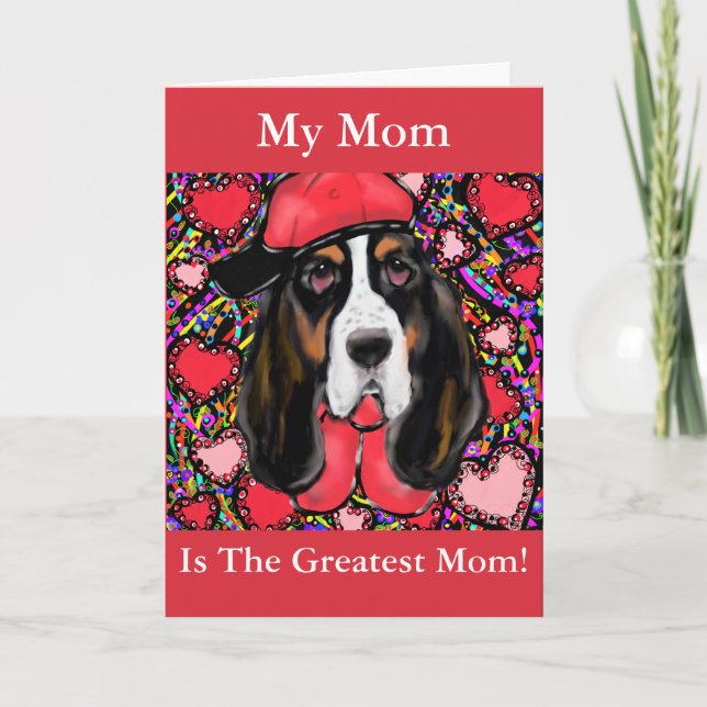 Cartes Pour Fêtes Annuelles Basset Hound (Devant)