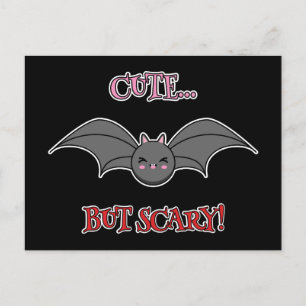 Cartes Pour Fêtes Annuelles Bat mignonne mais effrayant