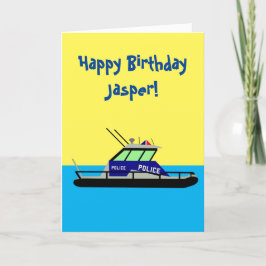 Cartes Pour Fêtes Annuelles Bateau de patrouille