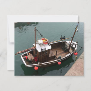 Cartes Pour Fêtes Annuelles Bateau de pêche en Portpatrick Harbour, Wigtownshi