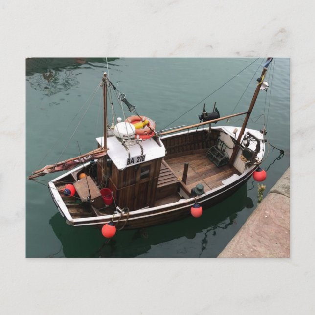 Cartes Pour Fêtes Annuelles Bateau de pêche en Portpatrick Harbour, Wigtownshi (Devant)