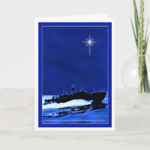 Cartes Pour Fêtes Annuelles Bateau de pinte ChristmasCard 1