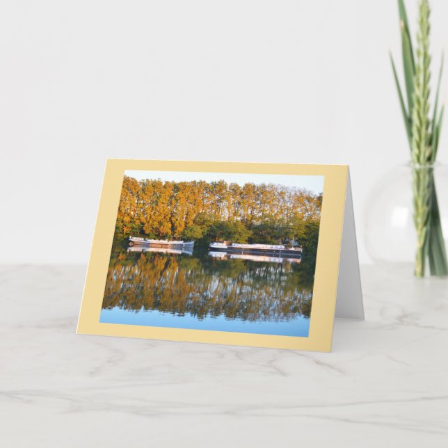 Cartes Pour Fêtes Annuelles Bateaux domestiques (Devant)