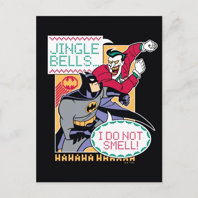 Cartes Pour Fêtes Annuelles Batman | Jingle Bells, Je Ne Sens Pas! (Devant)