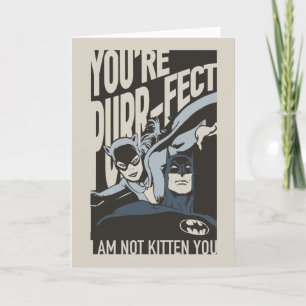Cartes Pour Fêtes Annuelles Batman Valentine   Catwoman - Tu es par-faitement 