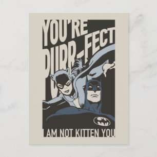 Cartes Pour Fêtes Annuelles Batman Valentine   Catwoman - Vous êtes Purr-fect