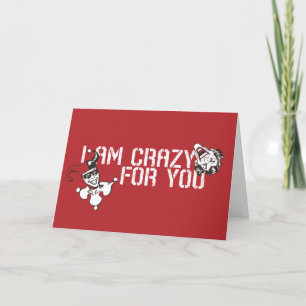 Cartes Pour Fêtes Annuelles Batman Valentine   Joker & Harley - Crazy For You