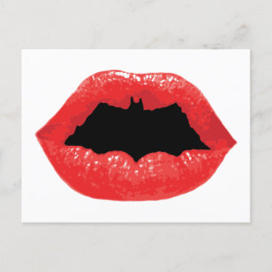 Cartes Pour Fêtes Annuelles Batman Valentine  Lèvres de chauve-souris