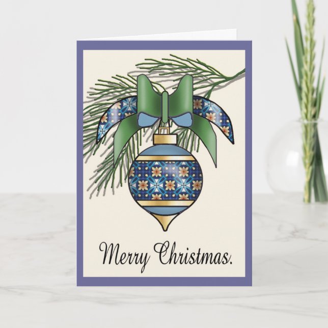 Cartes Pour Fêtes Annuelles Baubles de Noël 12 (Devant)