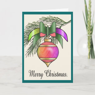 Cartes Pour Fêtes Annuelles Baubles de Noël - 16