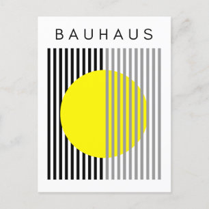 Cartes Pour Fêtes Annuelles Bauhaus Art moderne Yellow Circuits