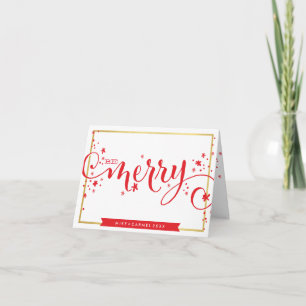Cartes Pour Fêtes Annuelles BE Joyeux Joyeux vacances lunatique saluant fronti