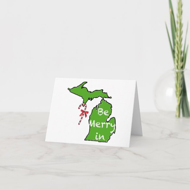 Cartes Pour Fêtes Annuelles Be Merry (Devant)