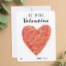 Be Mine Valentine Red Heart Illustrroom