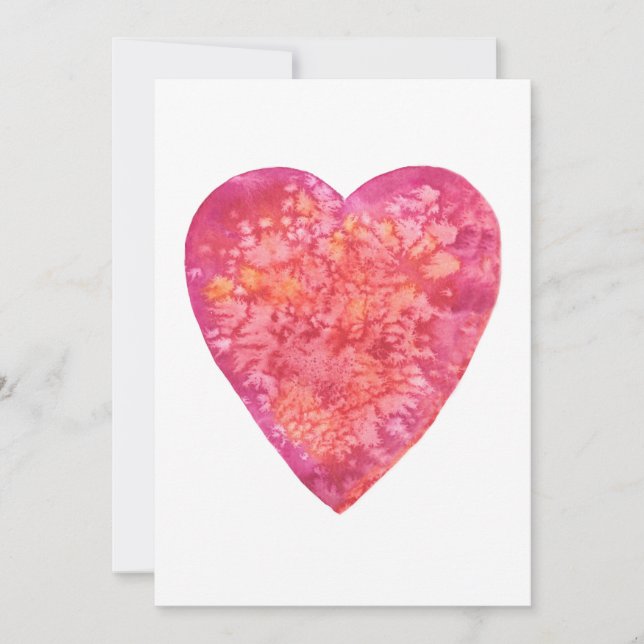 Cartes Pour Fêtes Annuelles BE MY VALENTINE - aquarelle (Devant)