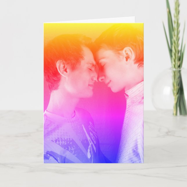 Cartes Pour Fêtes Annuelles Be my Valentine (gay/bisexuel) (Devant)