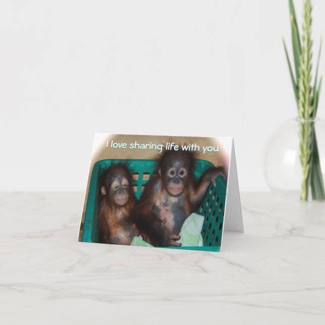 Cartes Pour Fêtes Annuelles Be My Valentine Sweet Baby Animal Photo (Devant)