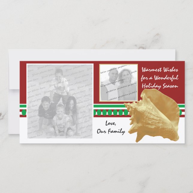 Cartes Pour Fêtes Annuelles Beach Holiday (Devant)