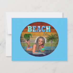 Cartes Pour Fêtes Annuelles Beach Life