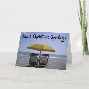 CARTES POUR FÊTES ANNUELLES ***BEACHY CHRISTMAS WISHES*** ET A HAPPY NEW YEAR